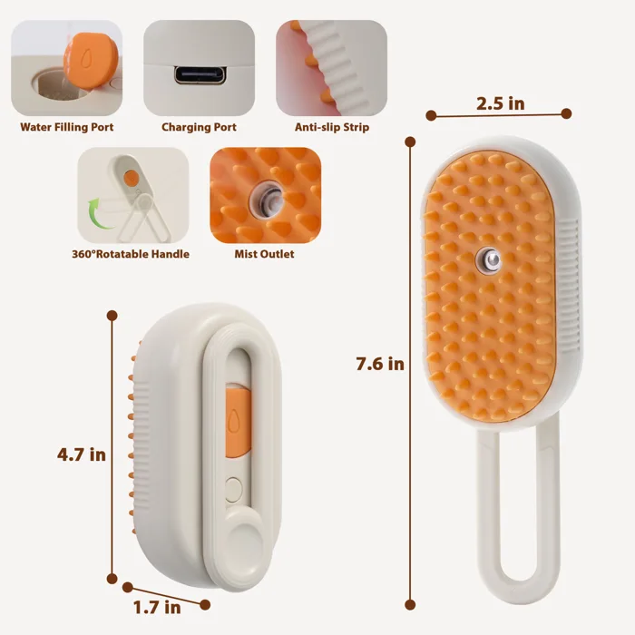 A listing image combining product photography with feature, usage, comparison or dimension graphics.