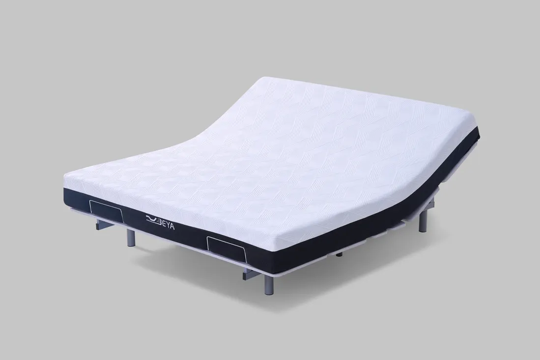 Adjustable bed raised position, photographed by Southlake Vision in China.
