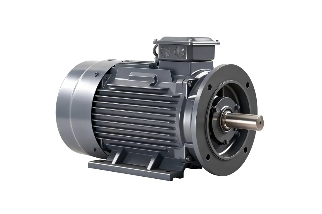 Industrial electric motor, photographed by Southlake Vision in China.