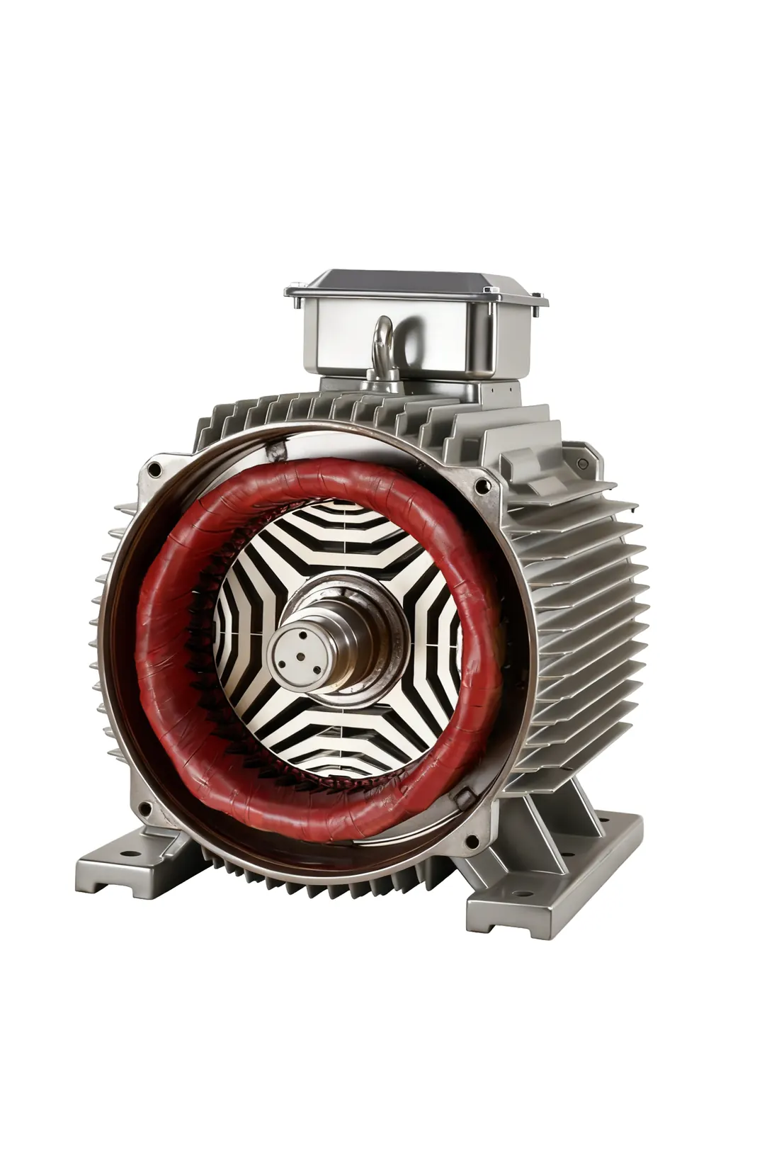 Electric motor cutaway detail, photographed by Southlake Vision in China.