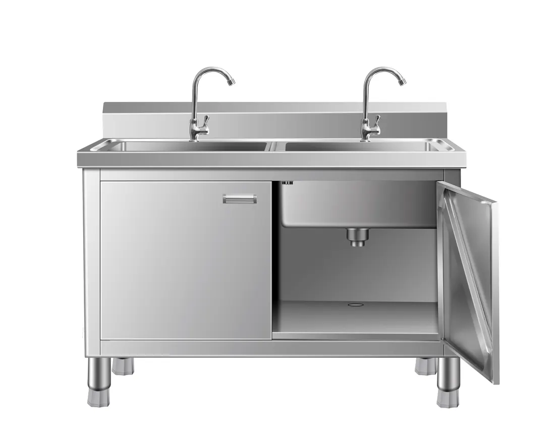 Commercial sink storage cabinet, photographed by Southlake Vision in China.