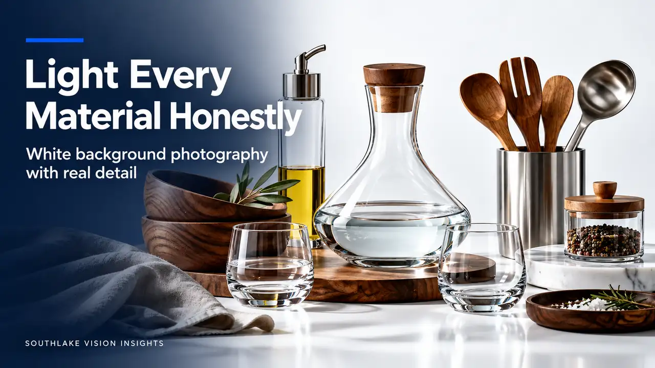 White Background Photography for Mixed-Material Products: Keep Each Surface Honest