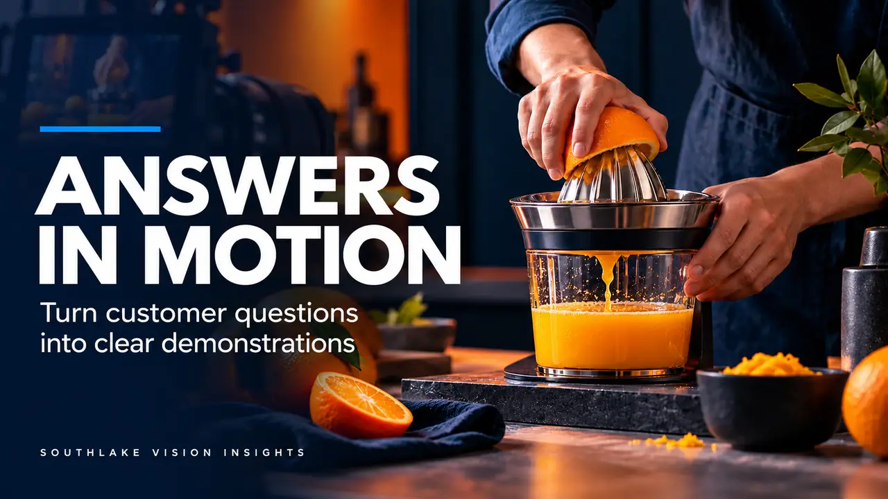 Amazon Product Videos: Turn Repeated Customer Questions into a Demonstration Sequence