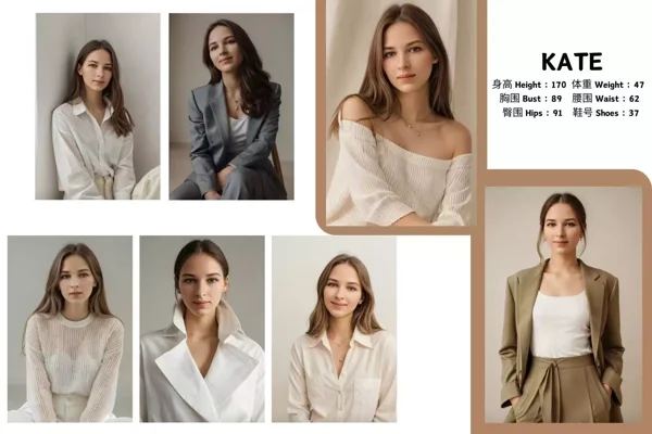 Female models portfolio reference F010