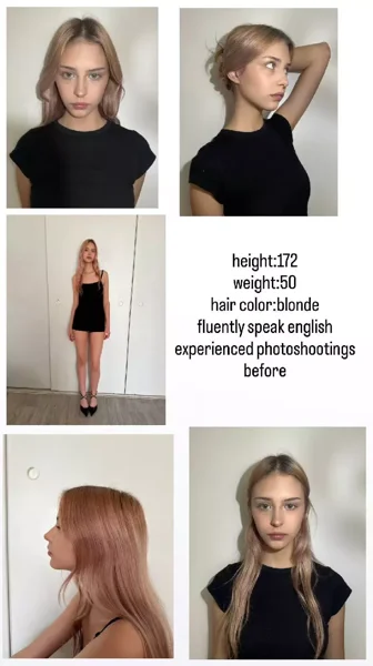 Female models portfolio reference F051