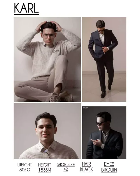 Male models portfolio reference M014