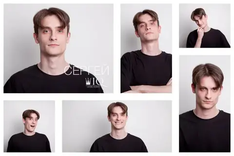 Male models portfolio reference M025, complete supplied reference