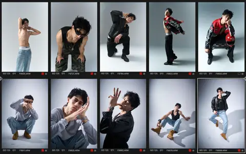 Male models portfolio reference M028, complete supplied reference