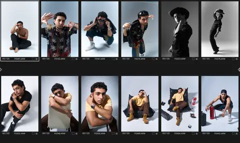 Male models portfolio reference M029, complete supplied reference