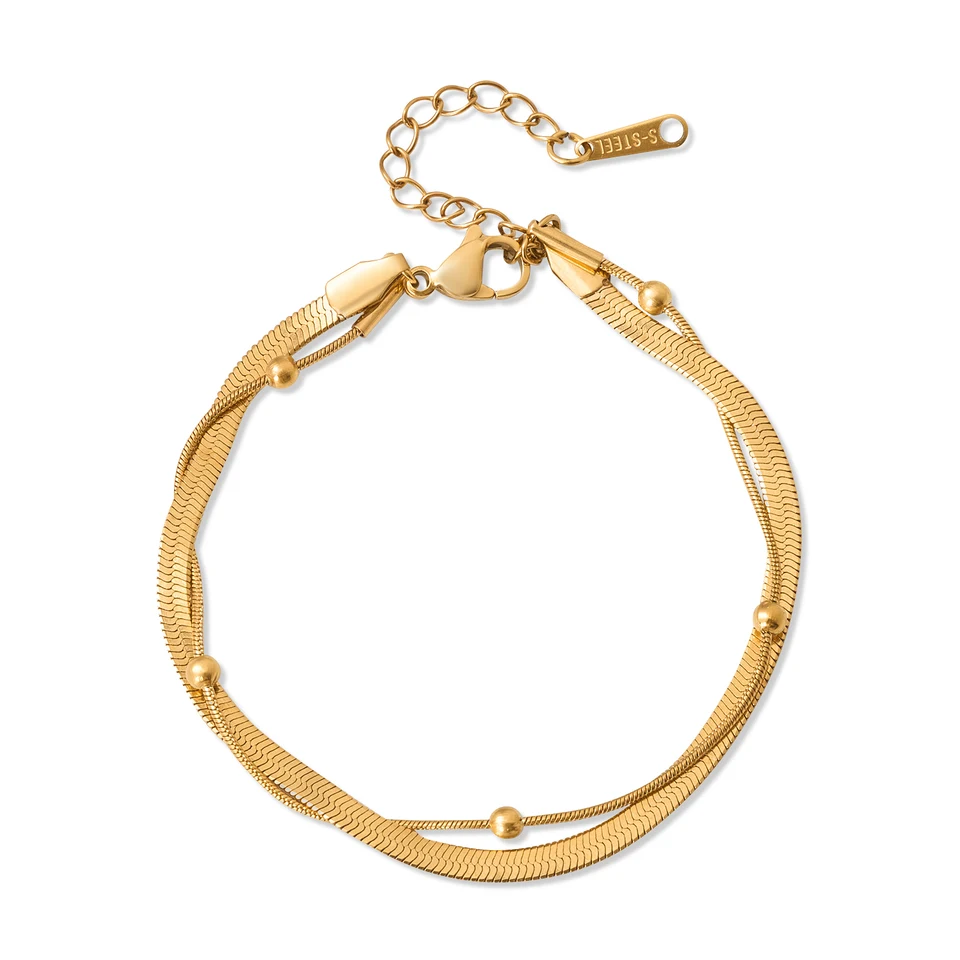 Jewellery packshot on a white background.
