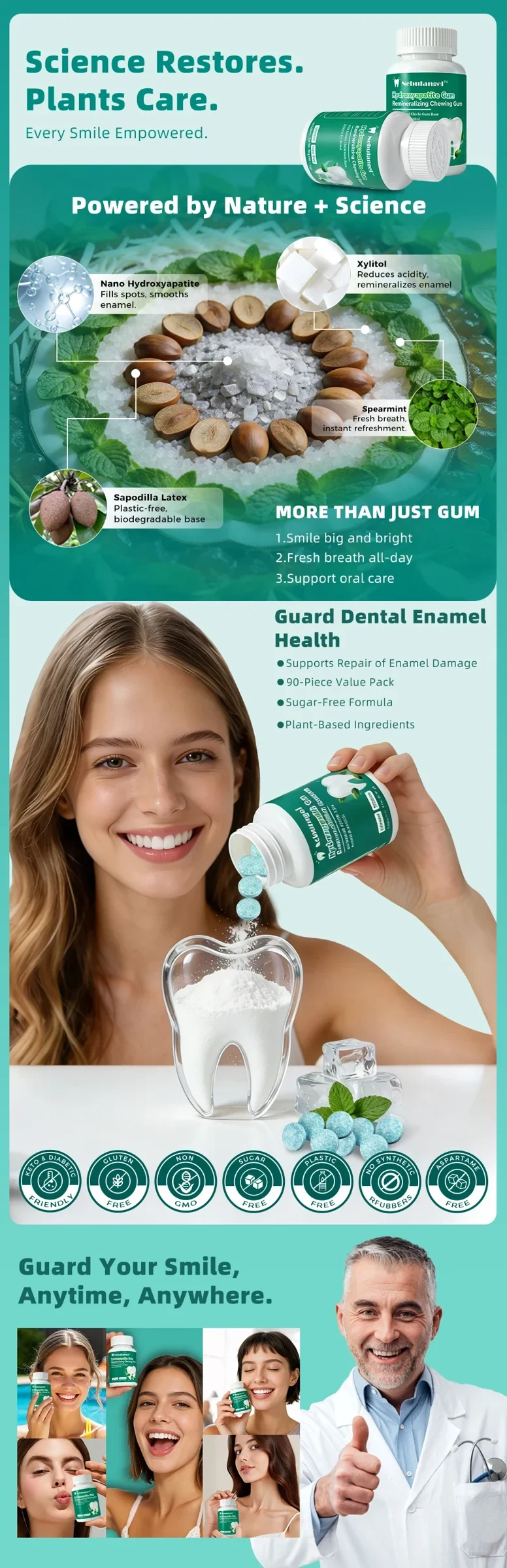 A complete A+ content page presenting an oral care product.